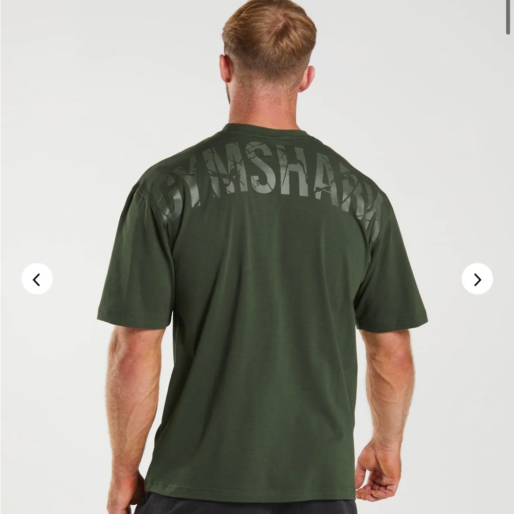 Gymshark POWER T-SHIRT/ Size Medium/ Color moss Olive